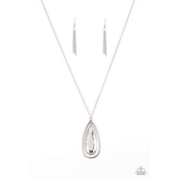 The Royal Coronation - White Necklace Earring Set